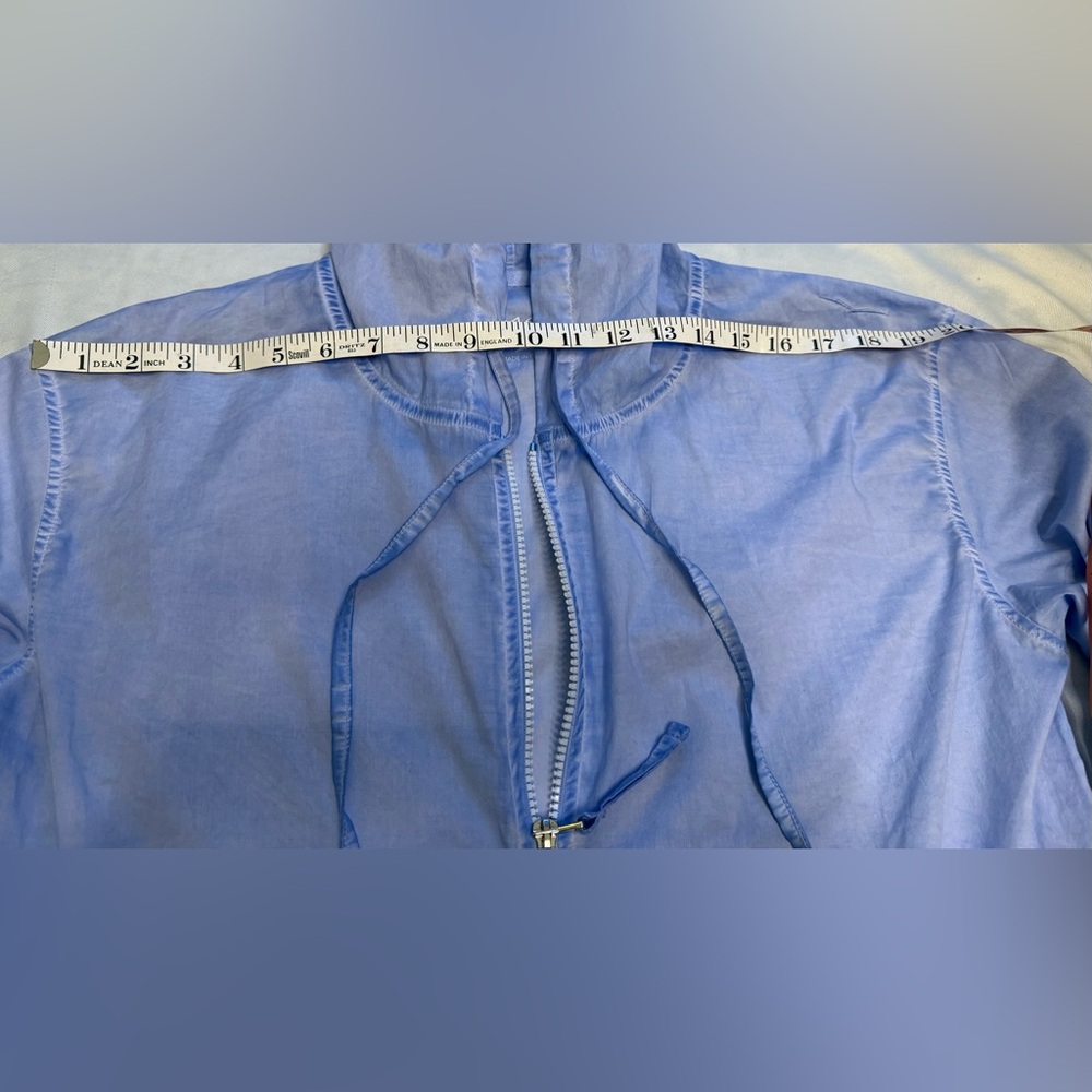 PLOUMANAC’H Light‎ Blue Women's Hooded Jacket size Small - Picture 8 of 12